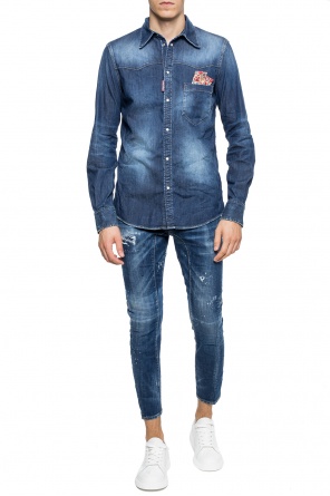 Jeansy 'tidy biker jean' z przetarciami, zdjęcie 2 Jeansy 'tidy biker jean' z przetarciami od Dsquared2